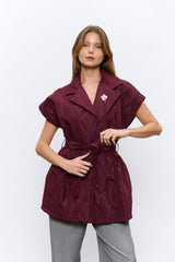 ג'קט קווילט ללא שרוול