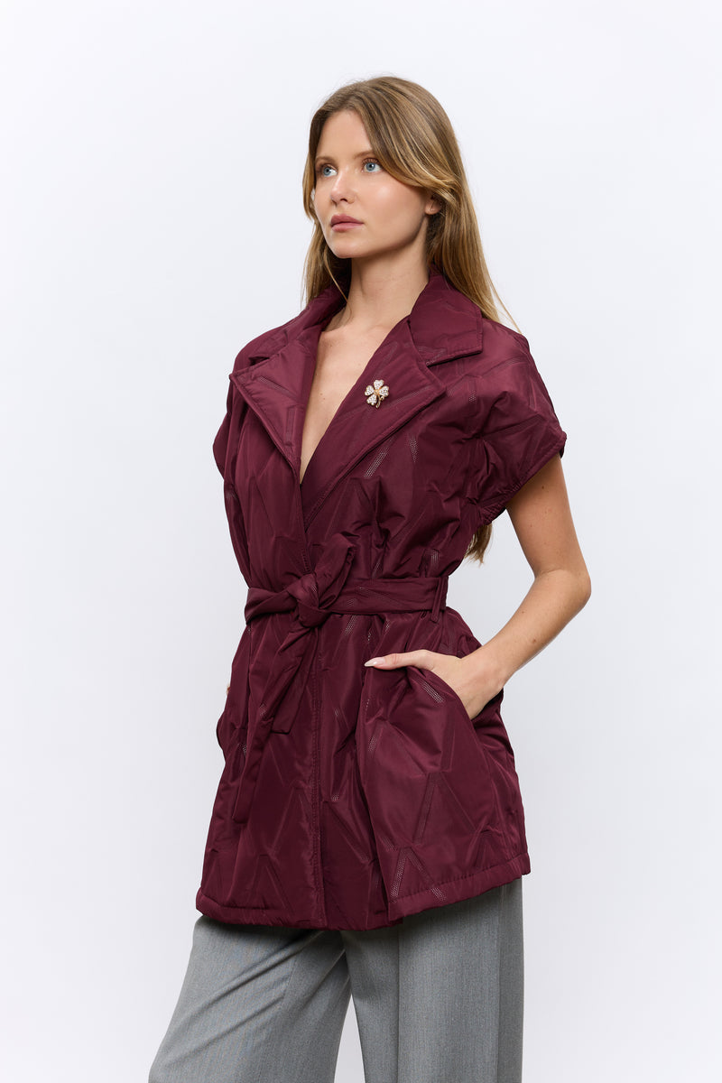 ג'קט קווילט ללא שרוול