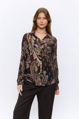 מכופתרת מודפסת