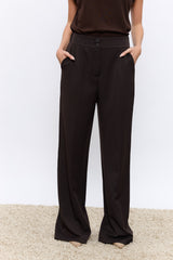 מכנס רחב מחוייט 2 כפתורים