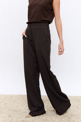 מכנס רחב מחוייט 2 כפתורים