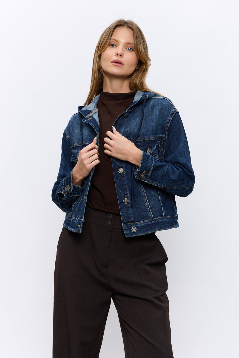 ג'קט ג'ינס קפוצ'ון