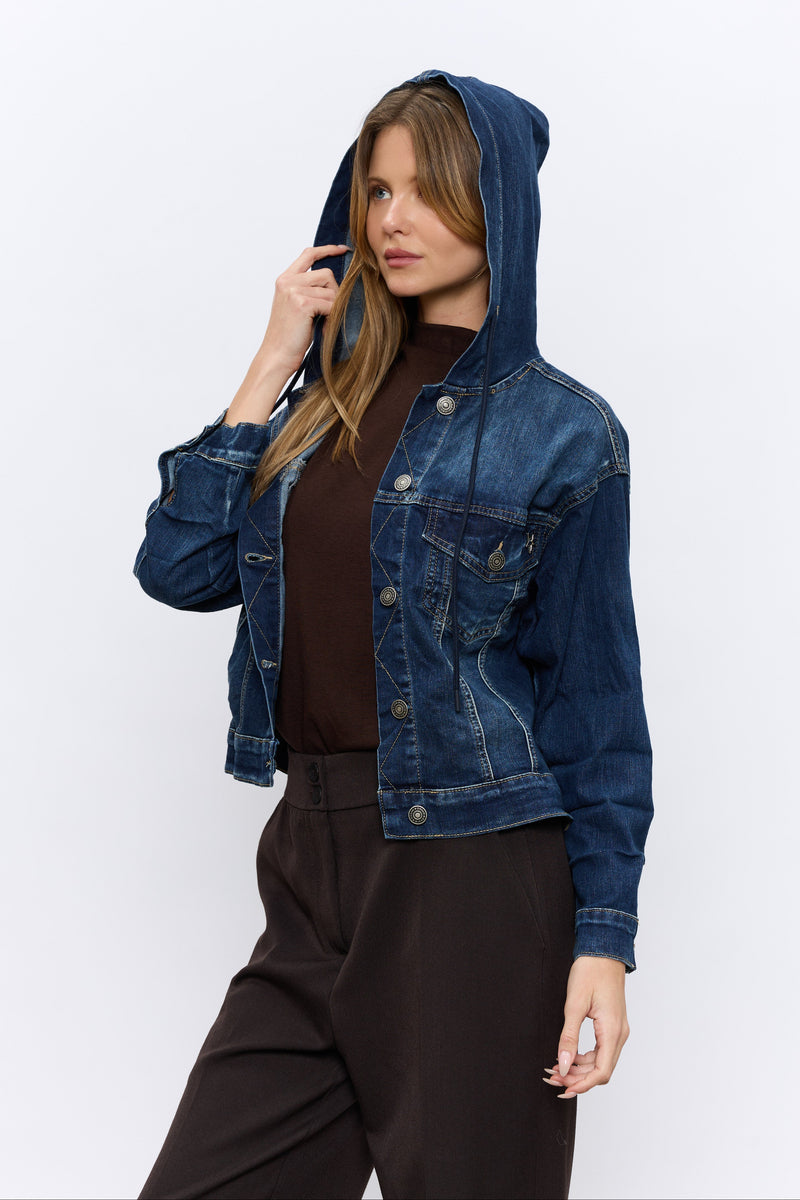 ג'קט ג'ינס קפוצ'ון