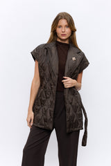 ג'קט קווילט ללא שרוול