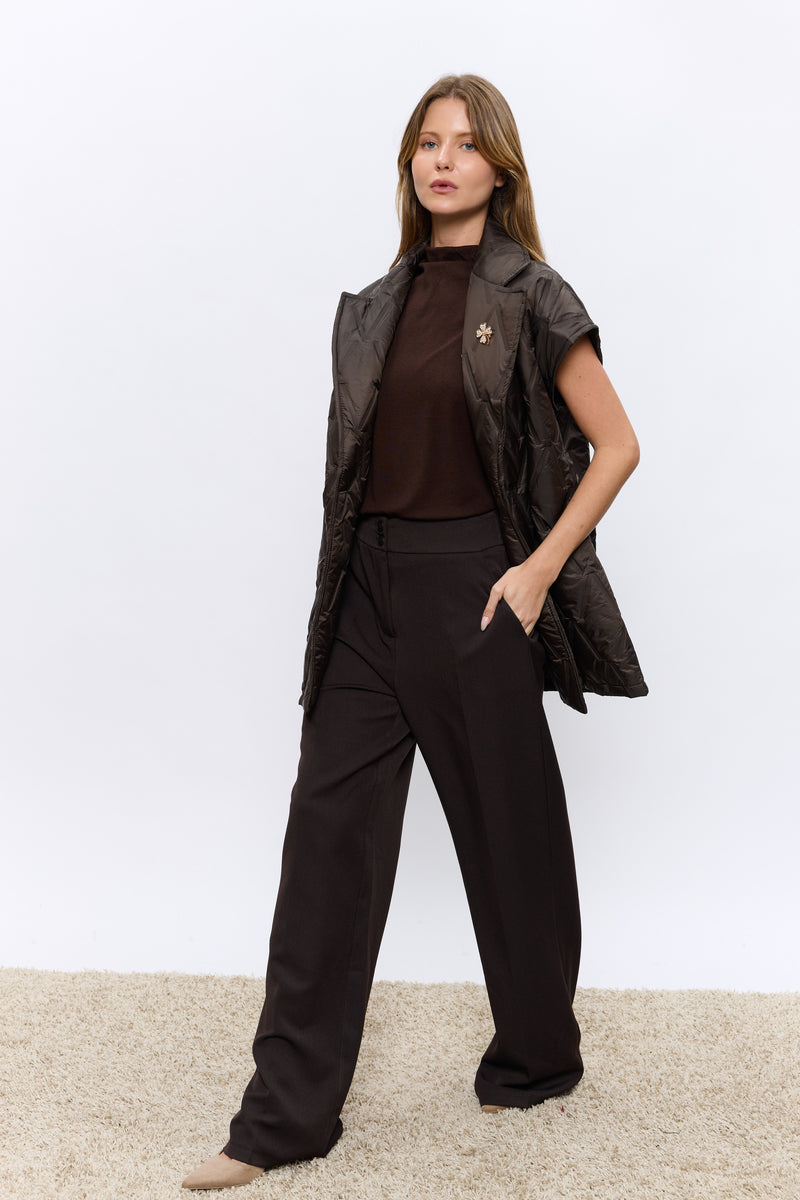 ג'קט קווילט ללא שרוול