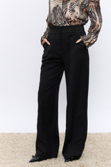 מכנס רחב מחוייט 2 כפתורים