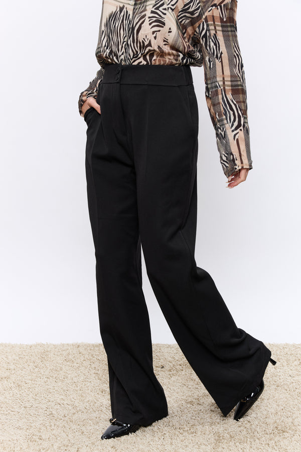 מכנס רחב מחוייט 2 כפתורים