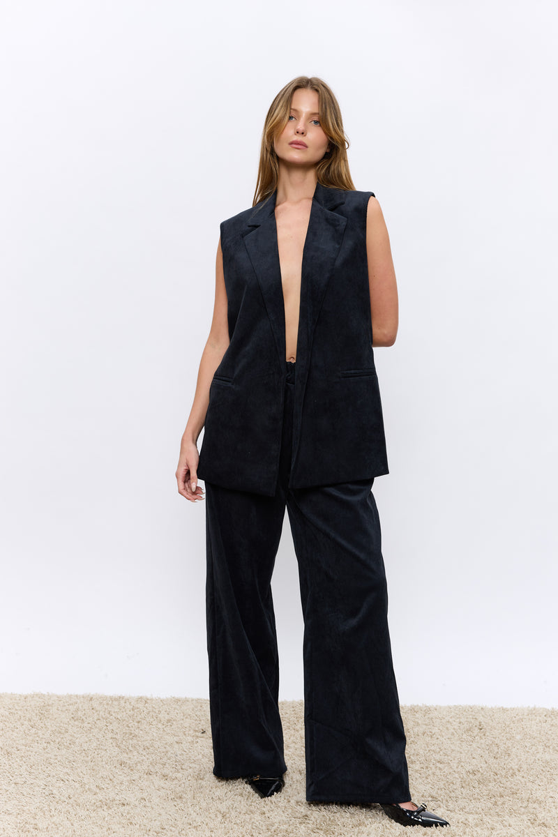 ג'קט קורדרוי ללא שרוול