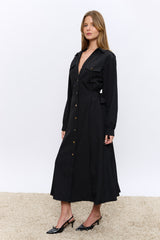 שמלה כפתורי זהב