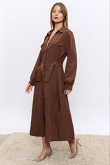 שמלה כפתורי זהב