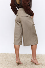 מכנס רחב מחוייט 3/4