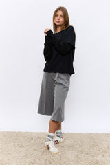 טישרט שרוולי תחרה