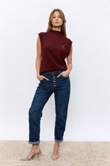 ג'ינס לבבות נחושת כהה