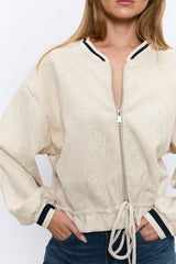 ג'קט שילוב תחרה יהלומים