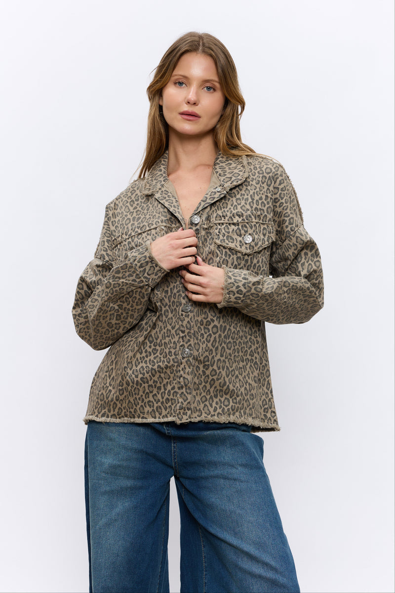 ג'קט דריל מנומר פרום