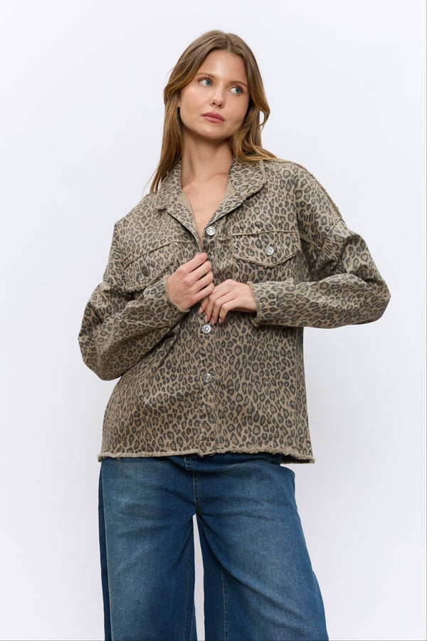 ג'קט דריל מנומר פרום