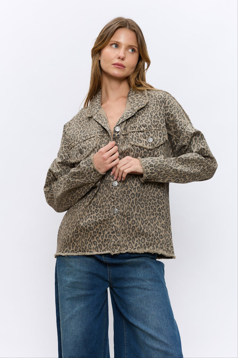 ג'קט דריל מנומר פרום