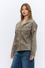 ג'קט דריל מנומר פרום