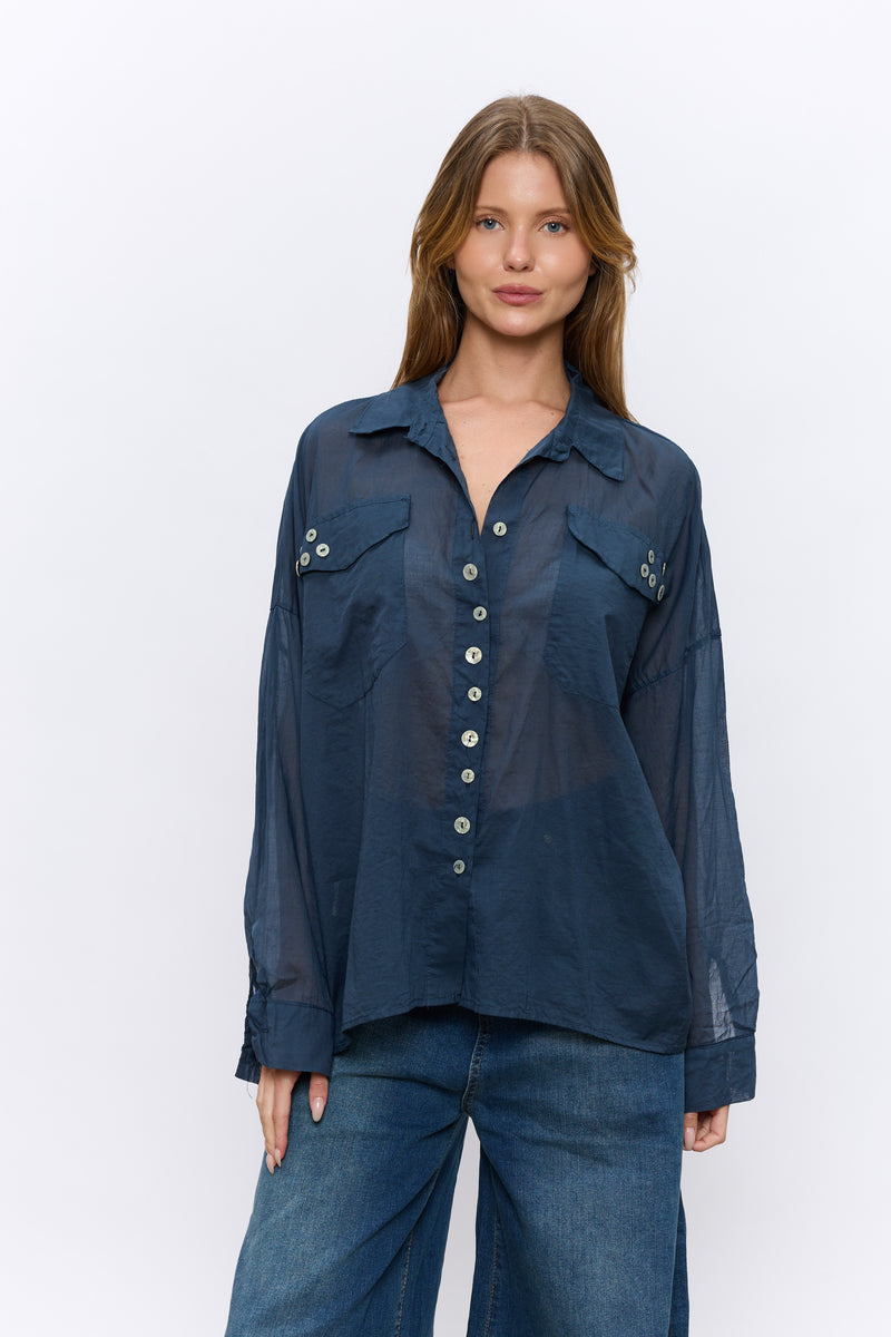 SHELL חולצה מכופתרת