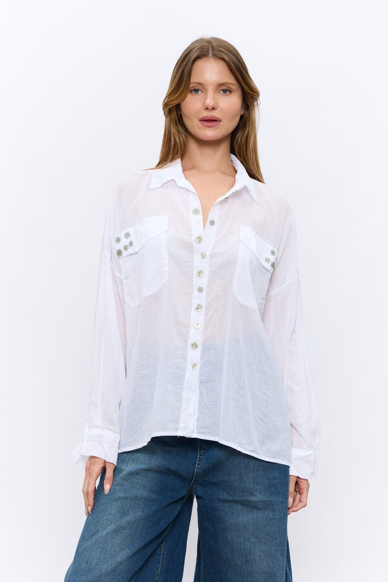 SHELL חולצה מכופתרת