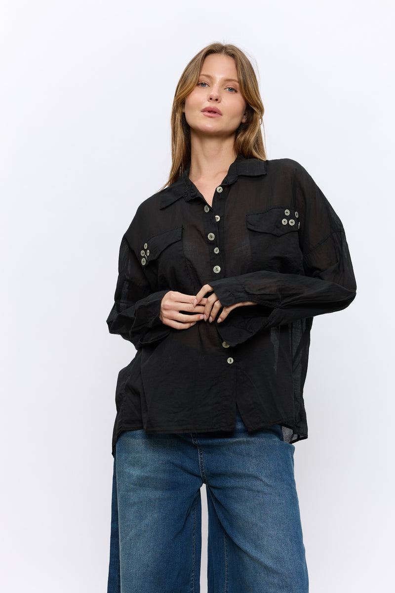 SHELL חולצה מכופתרת