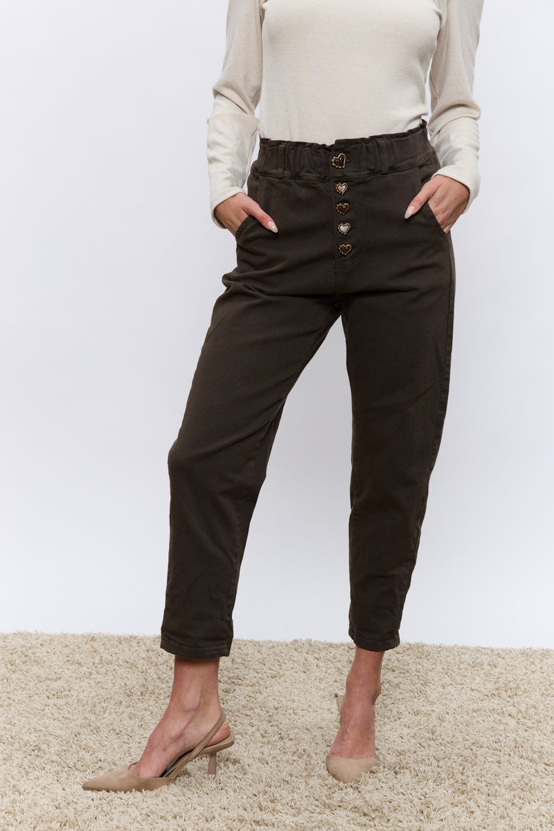 כפתור לב JIMMY מכנס