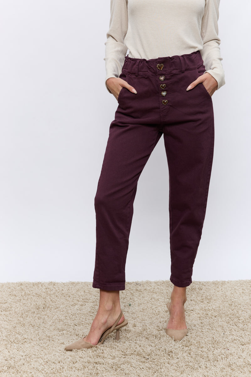 כפתור לב JIMMY מכנס