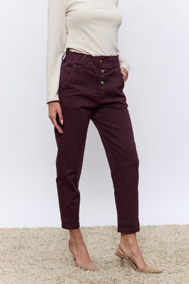 כפתור לב JIMMY מכנס