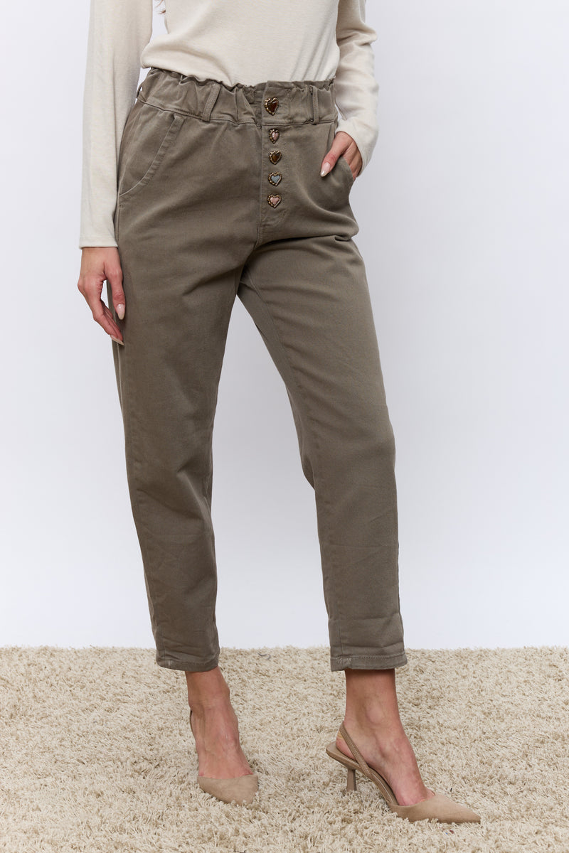 כפתור לב JIMMY מכנס