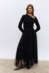 חצאית טול יהלומים