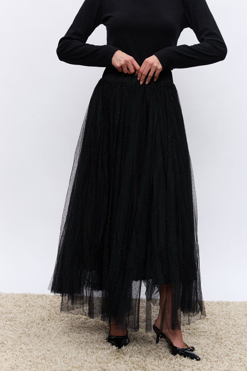 חצאית טול יהלומים