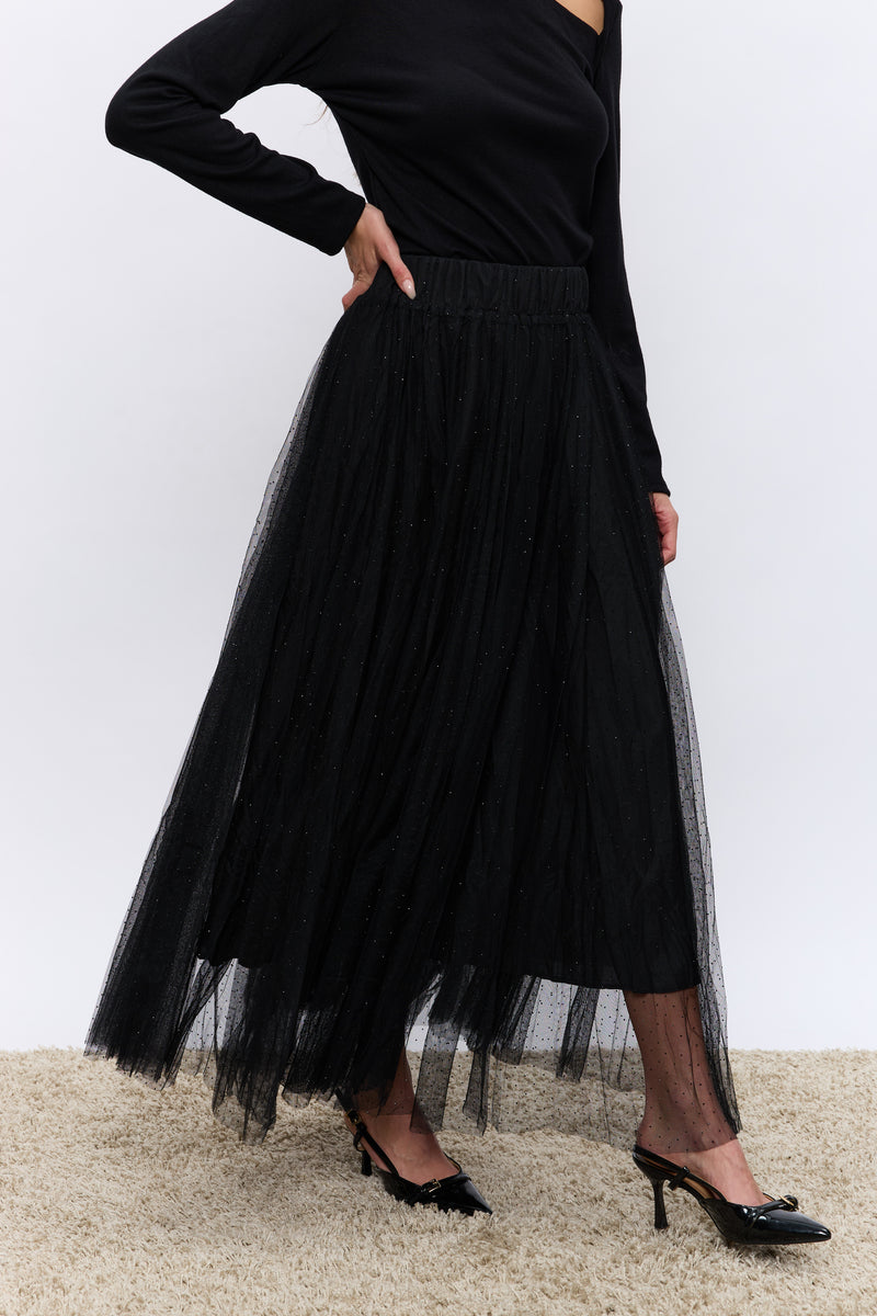 חצאית טול יהלומים