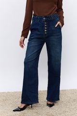 ג'ינס רחב כפתורים