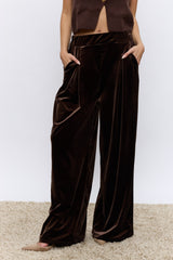 מכנס רחב קטיפה