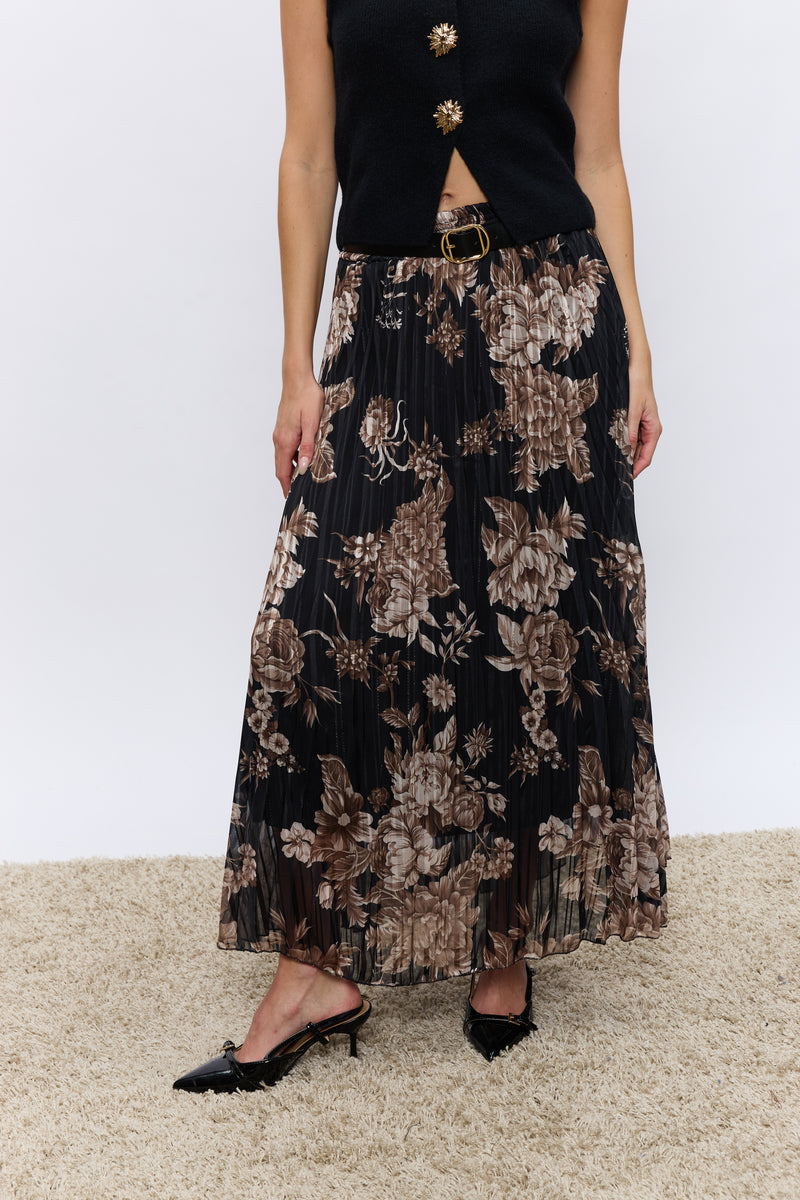 חצאית שקפקפה פרחים