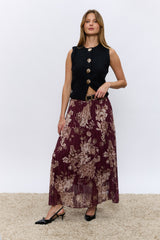 חצאית שקפקפה פרחים