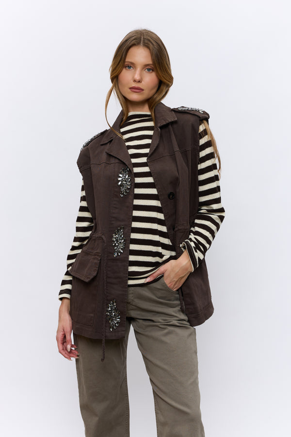 ווסט ספארי יהלומים+קשירה