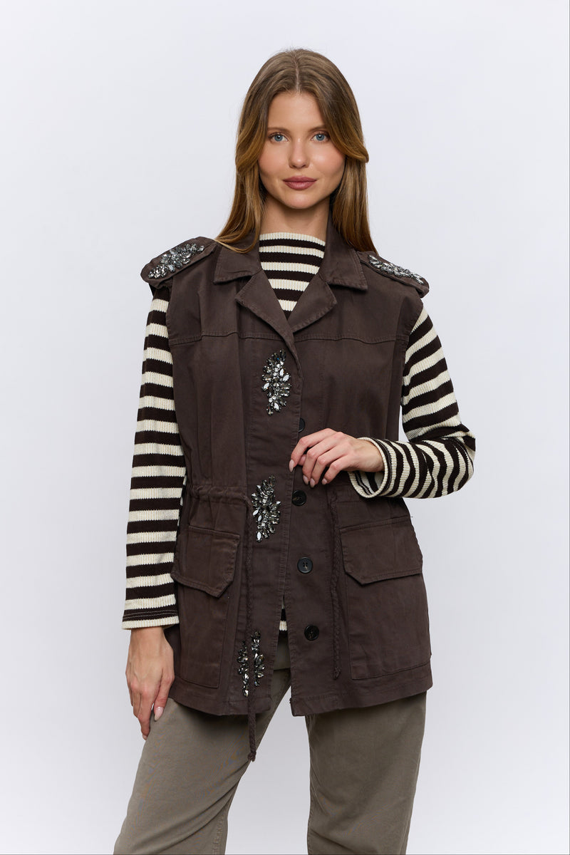 ווסט ספארי יהלומים+קשירה