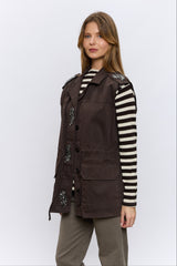 ווסט ספארי יהלומים+קשירה