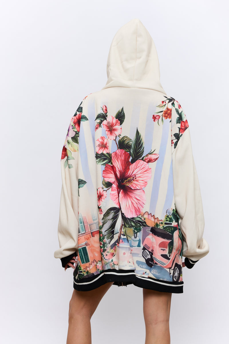 ג'קט קפוצ'ון פרחוני