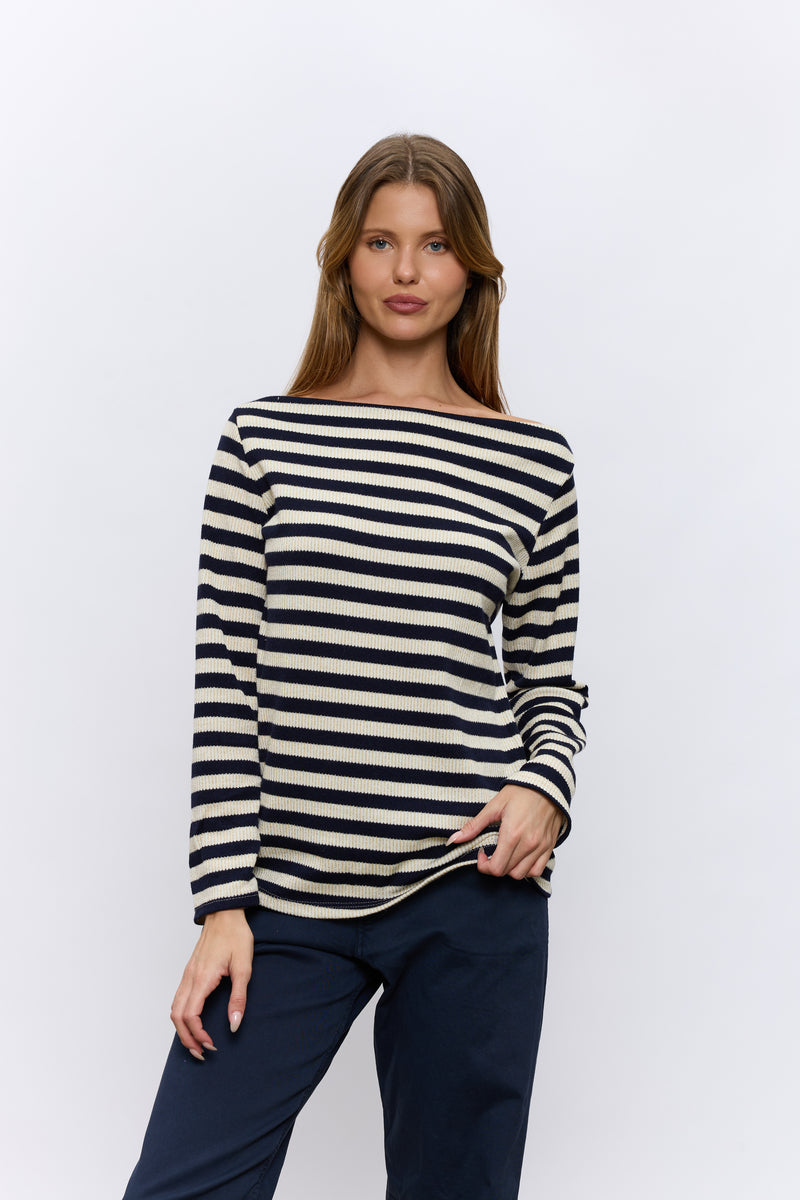 סריג סירה פסים