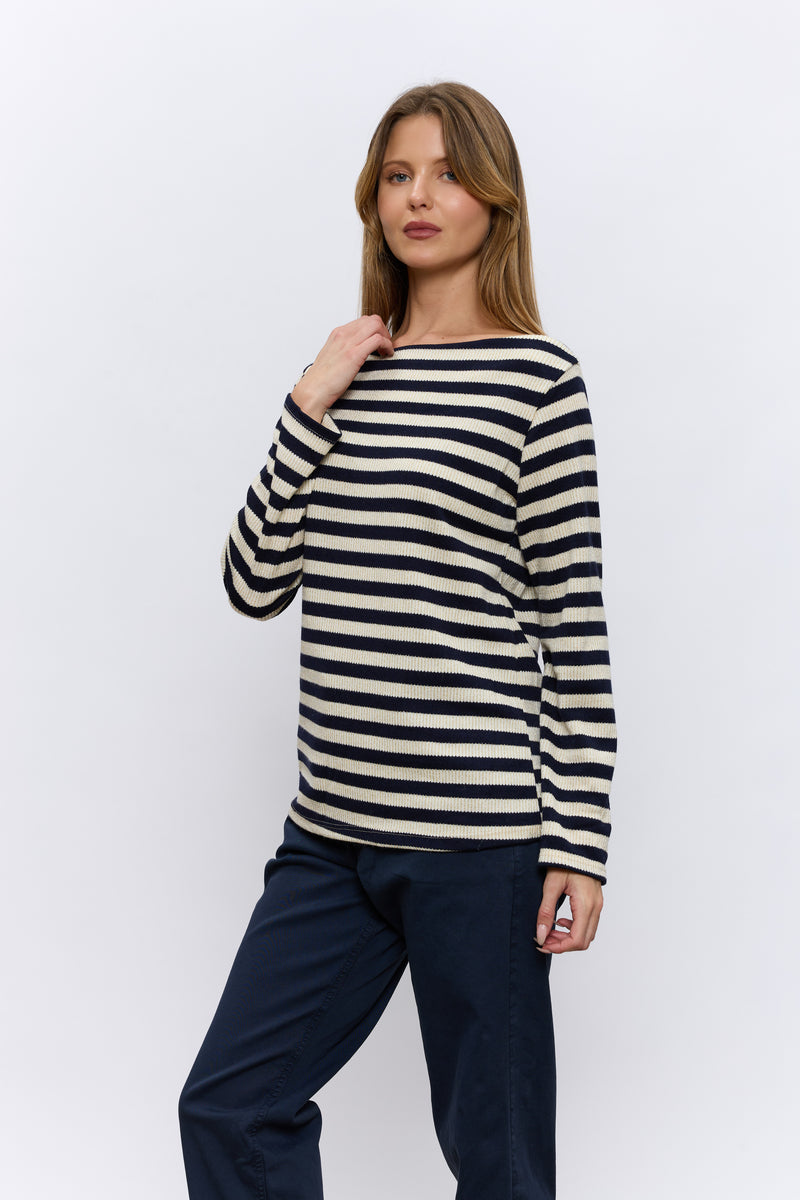 סריג סירה פסים