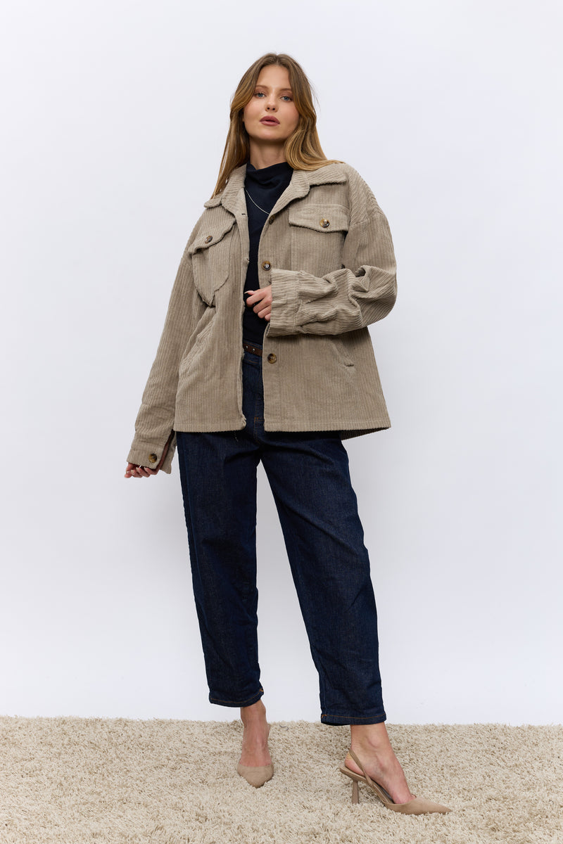 ג'קט קורדרוי כיסים