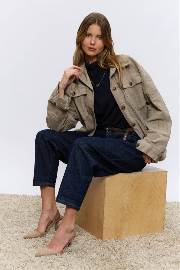 ג'קט קורדרוי כיסים