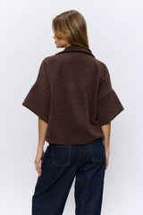 ג'קט קרופ שרוול קצר