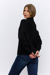 סריג חצי גולף+סיכה