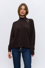 סריג חצי גולף+סיכה