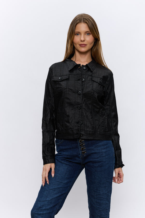 VEGAN ג'קט משובץ