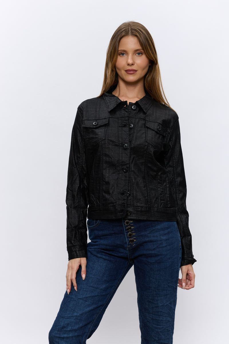 VEGAN ג'קט משובץ