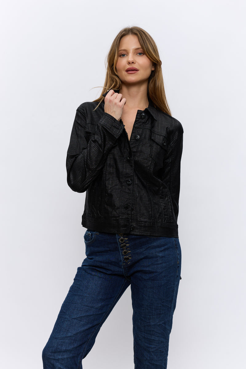 VEGAN ג'קט משובץ